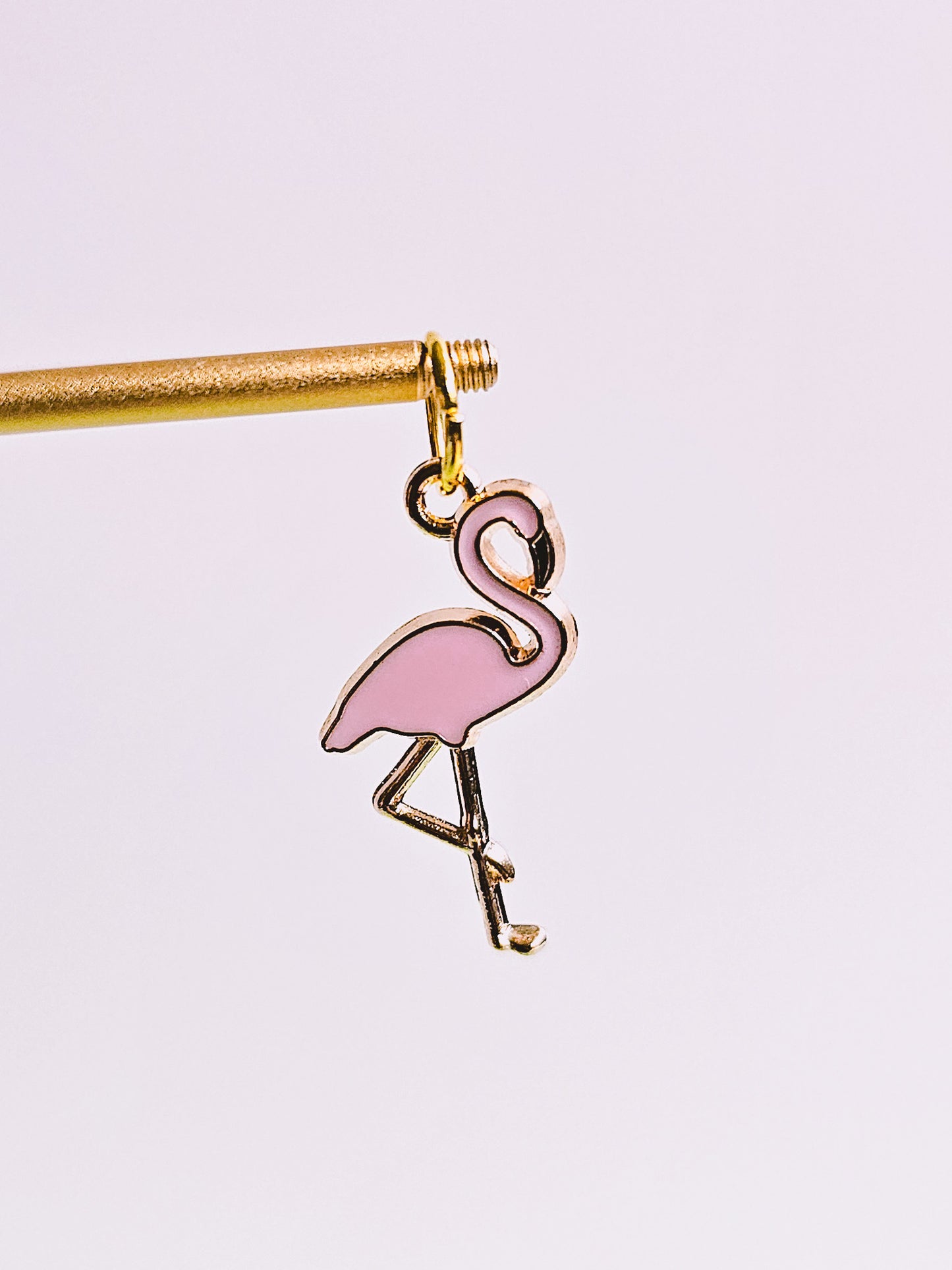 Flamingo Charm for Opaluxe Charm Hoops
