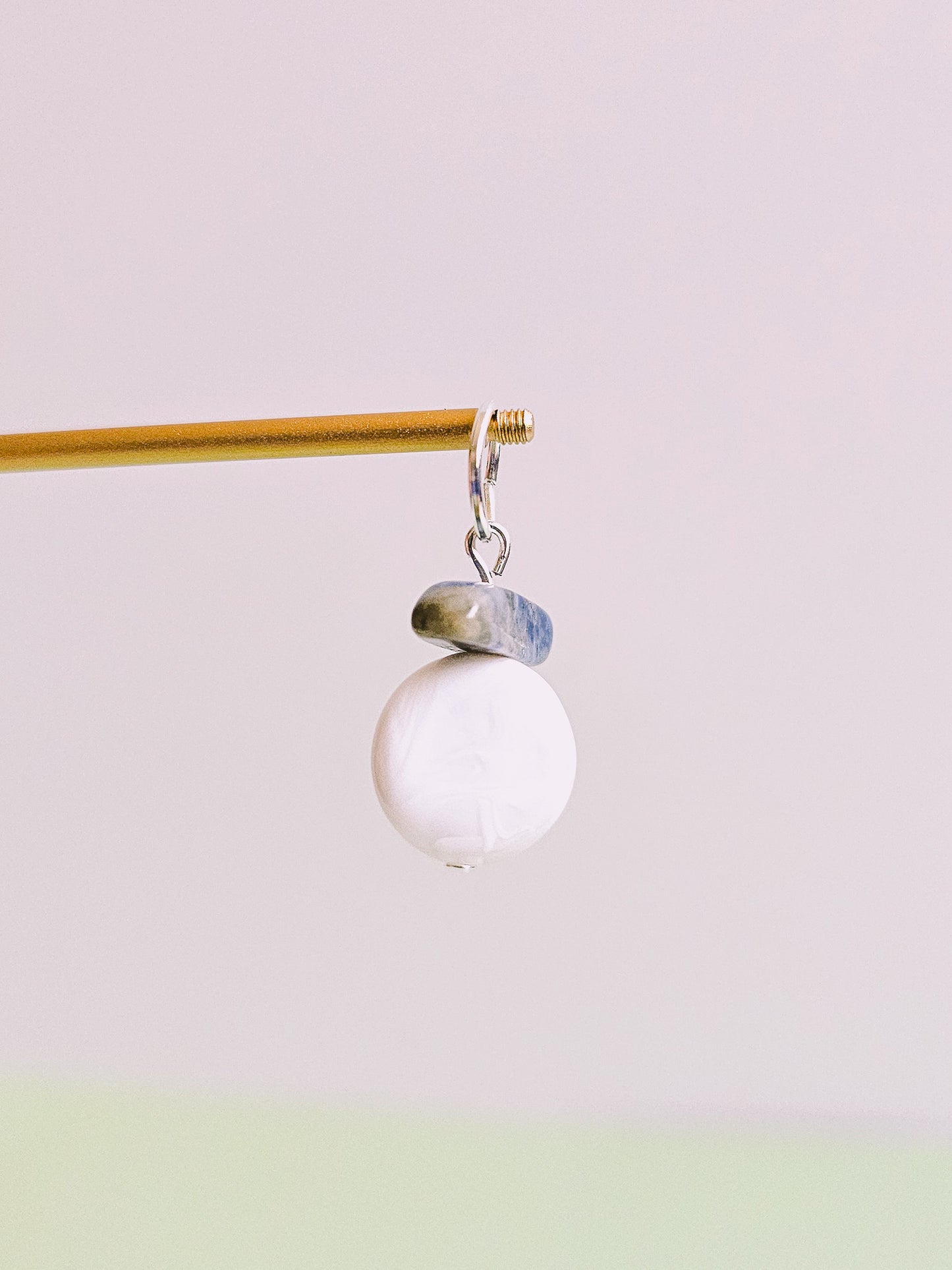 Blue Soladite Gemstone Charm for Opaluxe Charm Hoops