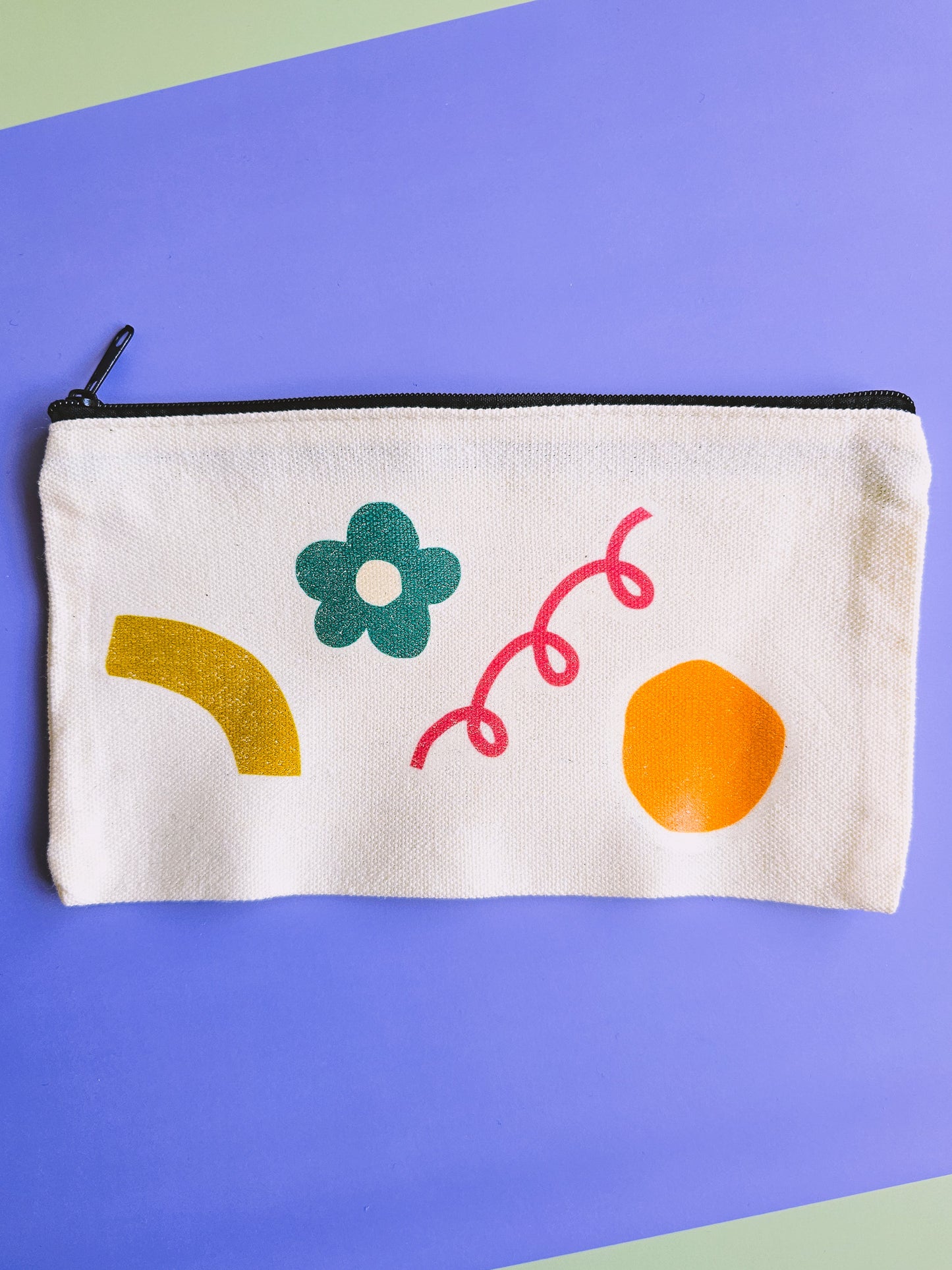 Makeup Bag Abstract Floral Pencil Case