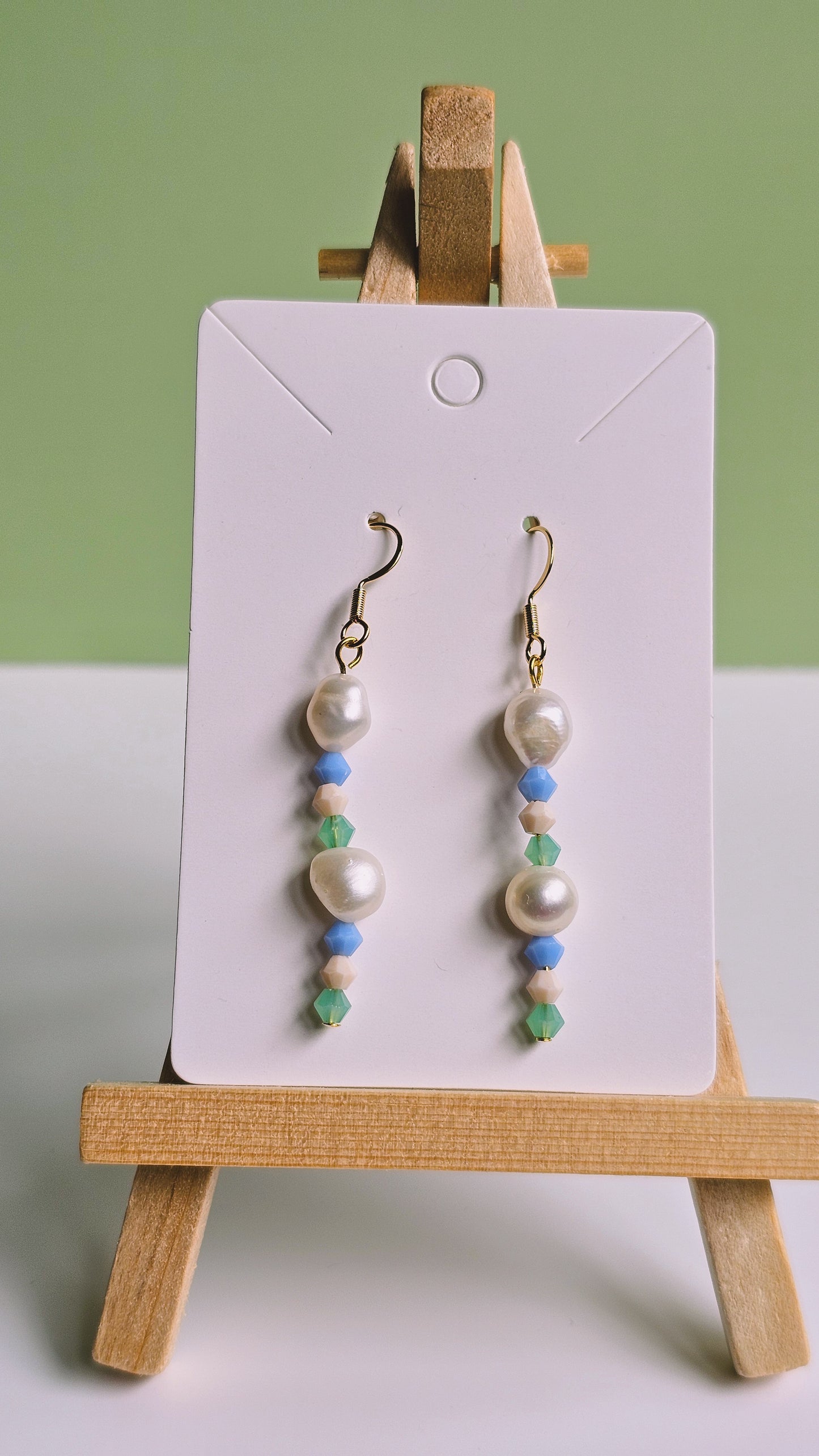 Pearly Shores Wire Wrapped Earrings, Bring Me to the Beach Collection, Jewellery for Her