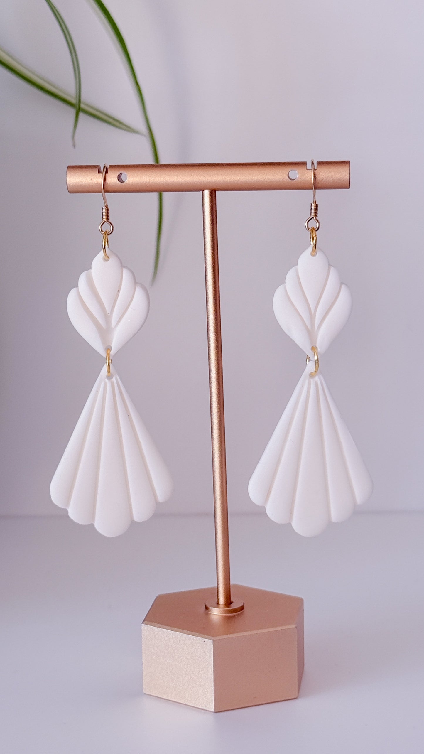 The Bridal Dress Clay Earring