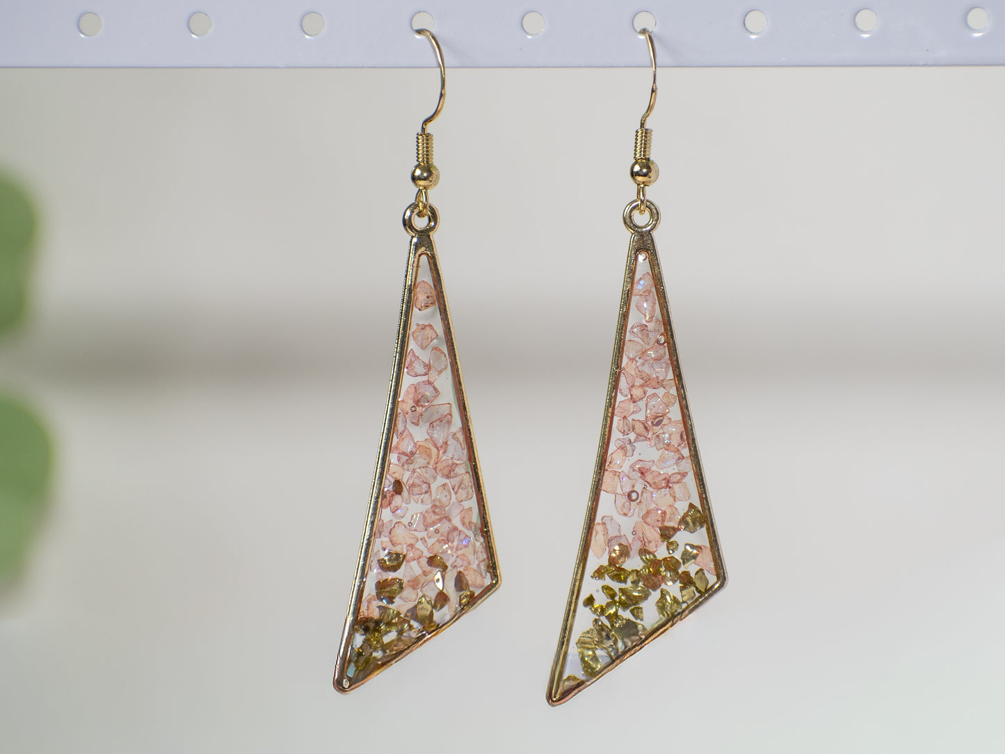 Spring Inspired Crushed Glass Lightweight Earrings