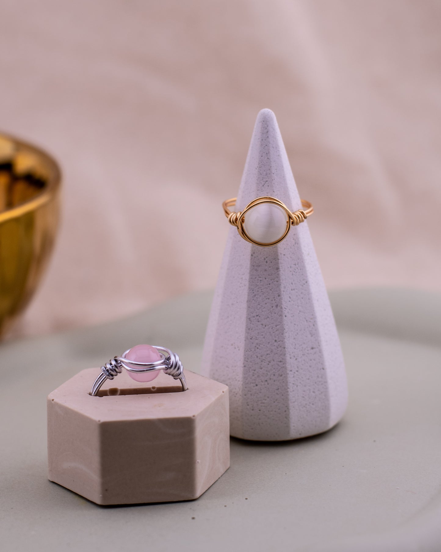 The Lunar Halo Wire-Wrapped Ring