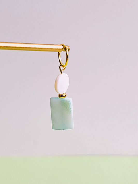 Seashell Green for Opaluxe Charm Hoops