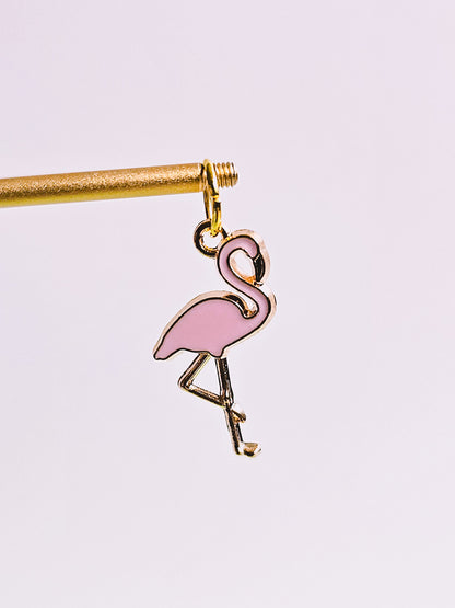 Flamingo Charm for Opaluxe Charm Hoops