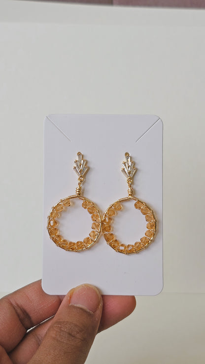 Royal Round: Lightweight, Colourful, Bold Earrings for Everyday Wear or Special Occasions
