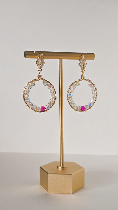 Royal Round: Lightweight, Colourful, Bold Earrings for Everyday Wear or Special Occasions