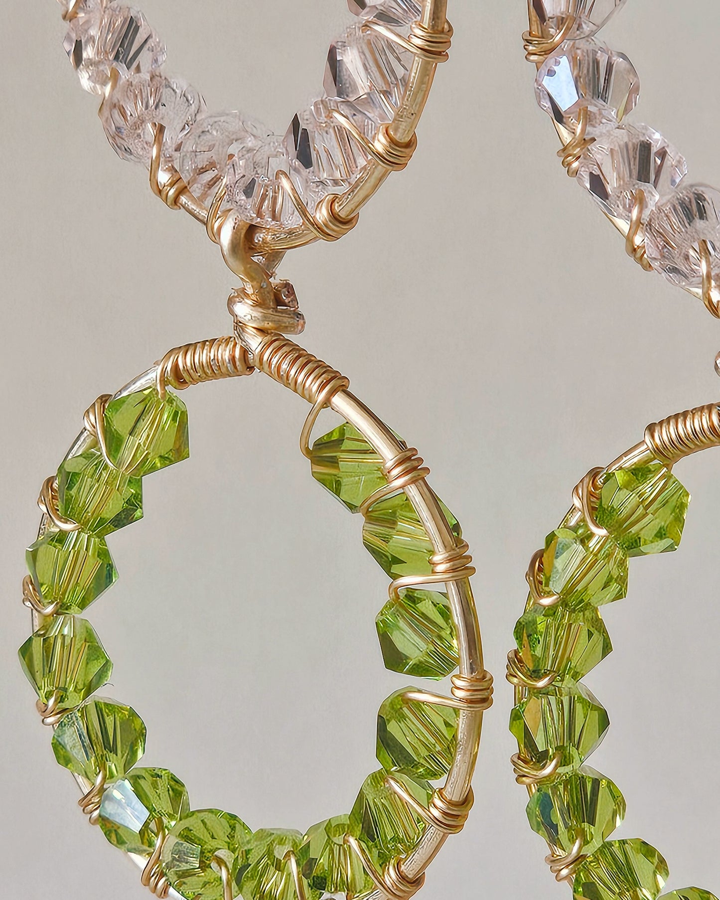 Double Royal Rounds: A One of a Kind Exquisite Glass Earrings