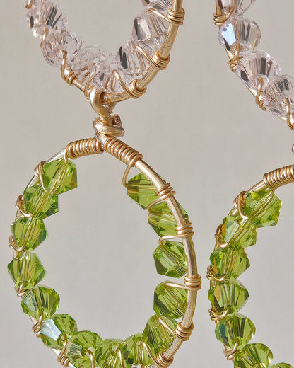 Double Royal Rounds: A One of a Kind Exquisite Glass Earrings