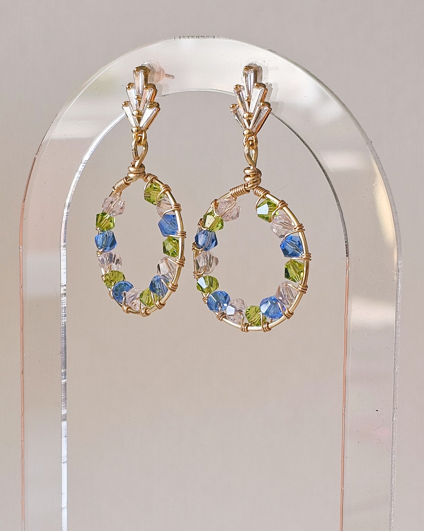 Royal Round: Lightweight, Colourful, Bold Earrings for Everyday Wear or Special Occasions