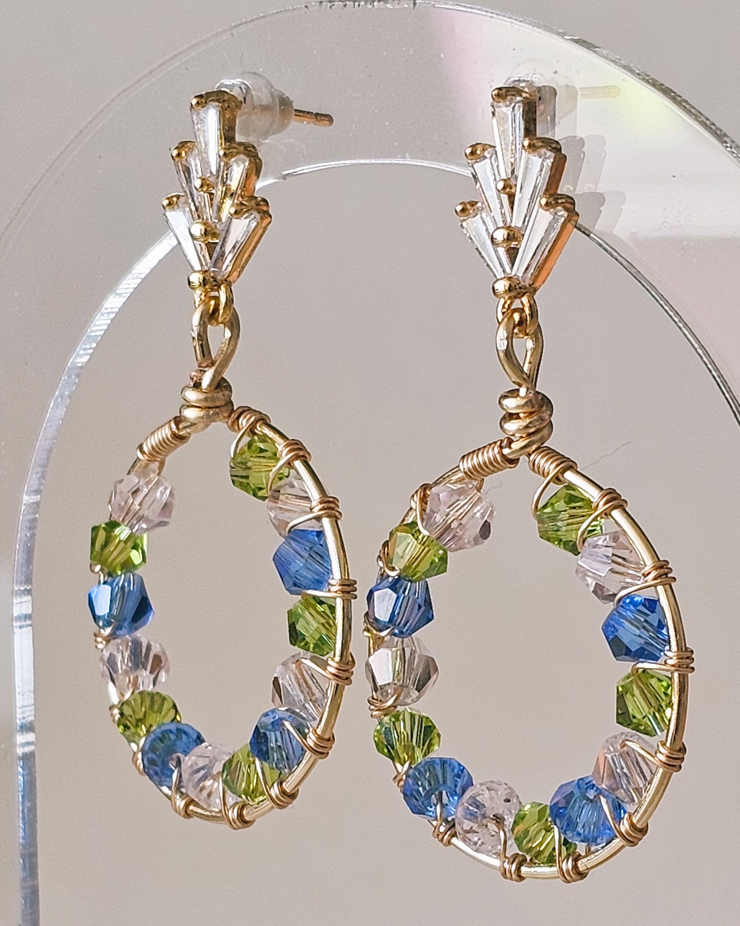 Royal Round: Lightweight, Colourful, Bold Earrings for Everyday Wear or Special Occasions