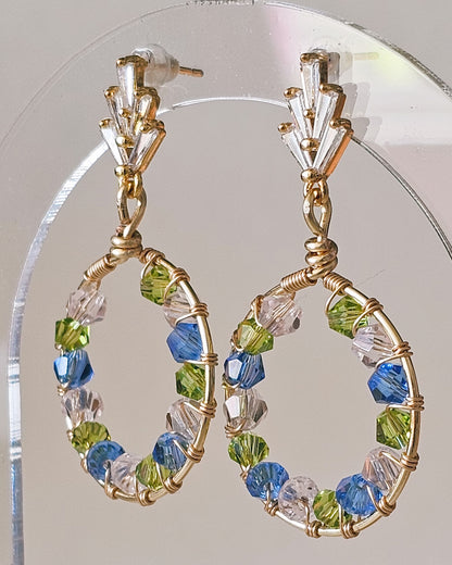 Royal Round: Lightweight, Colourful, Bold Earrings for Everyday Wear or Special Occasions