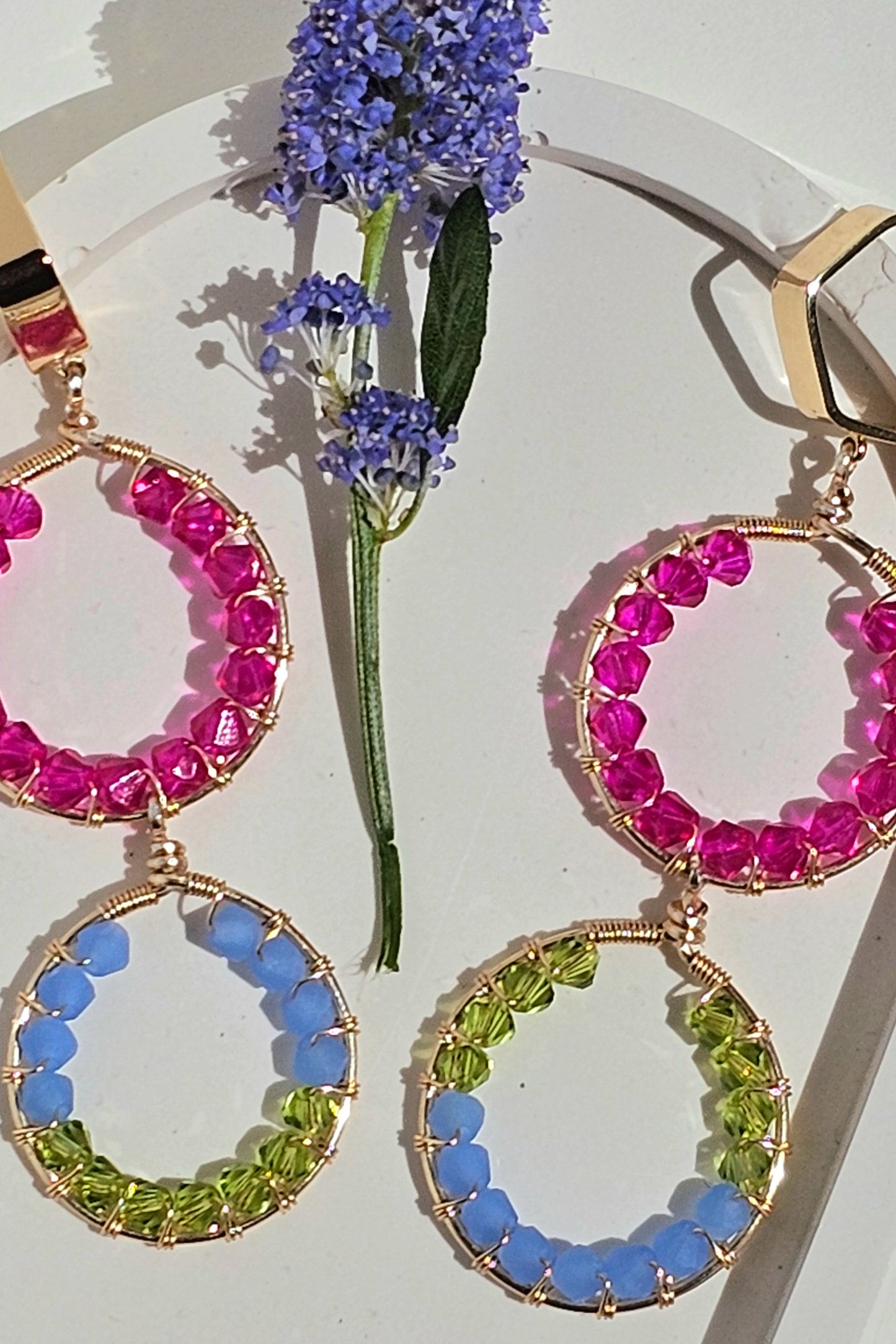 Comfort Zone ✦ Whimsical Jewellery for Bold Women, Wear Colour, Colourful Jewellery, Glass Earrings
