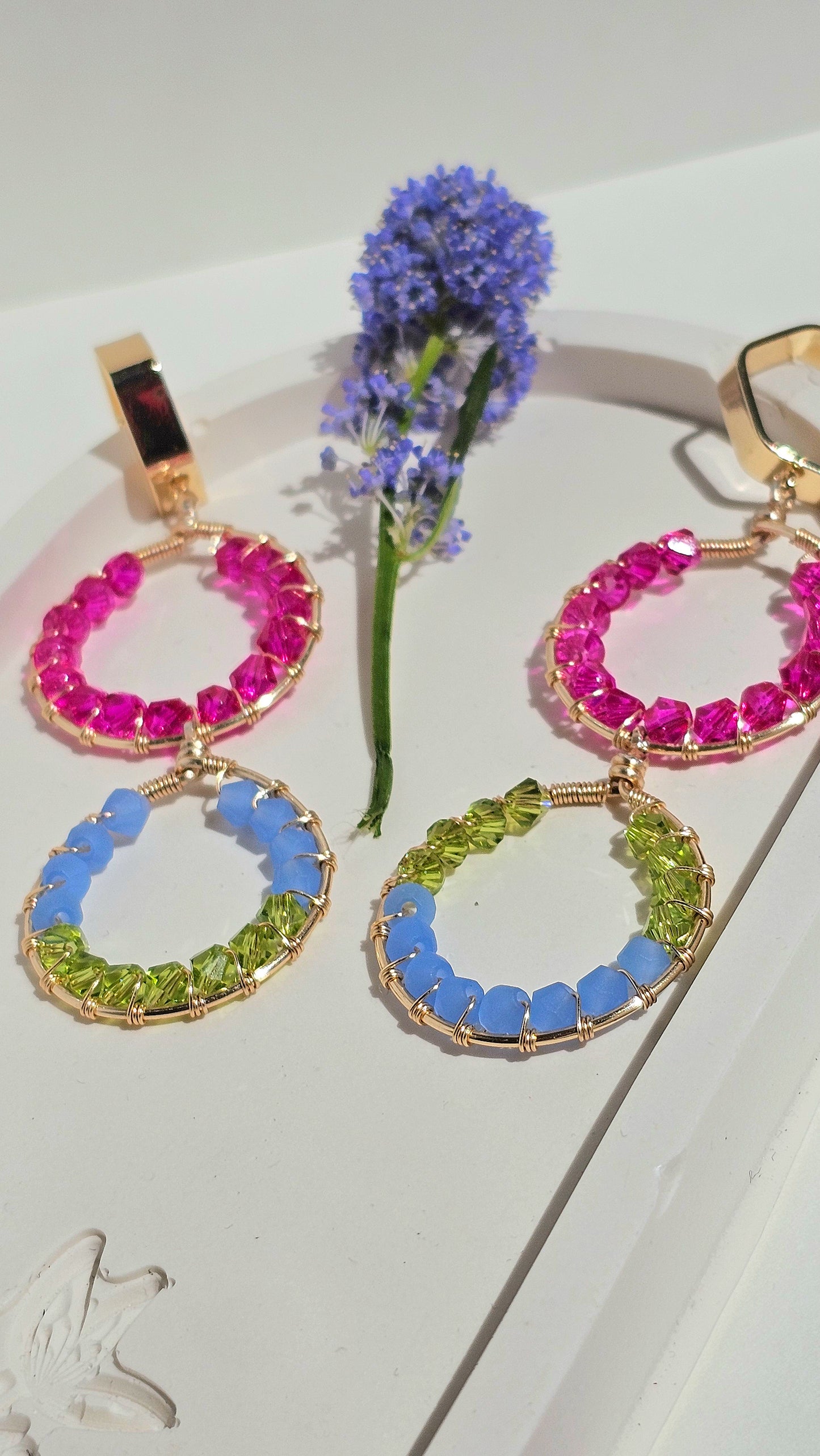 Comfort Zone ✦ Whimsical Jewellery for Bold Women, Wear Colour, Colourful Jewellery, Glass Earrings