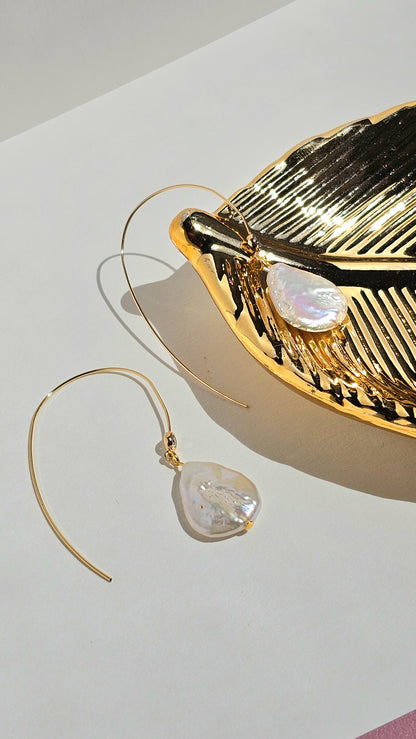 Florence ✦ Freshwater Pearl Drop Earring, Bridal, Simple Jewellery for Everyday Wear