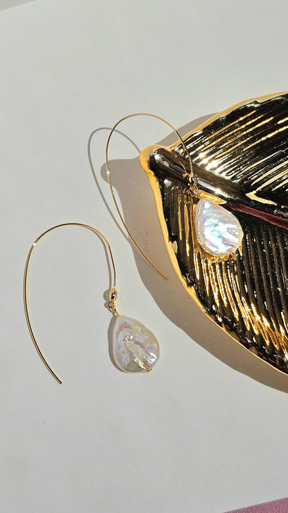 Florence ✦ Freshwater Pearl Drop Earring, Bridal, Simple Jewellery for Everyday Wear