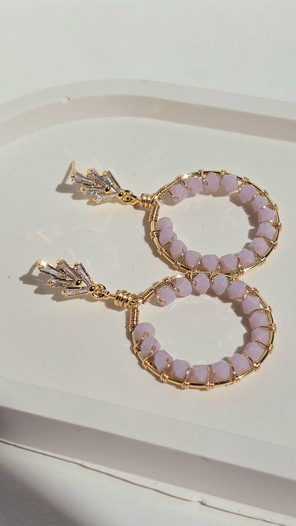 Royal Round: Lightweight, Colourful, Bold Earrings for Everyday Wear or Special Occasions