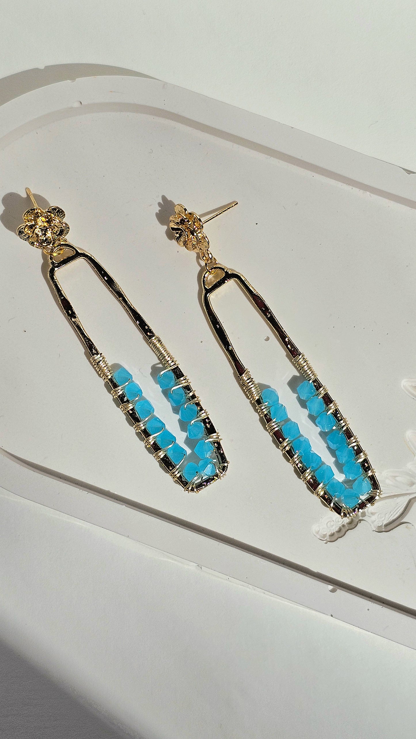 Beach Day ✦ Blue Jewellery, Earrings, Beach Inspired, Unique Earrings