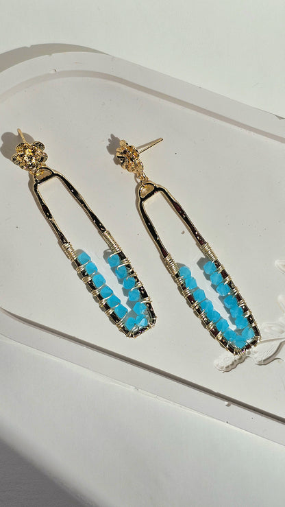 Beach Day ✦ Blue Jewellery, Earrings, Beach Inspired, Unique Earrings