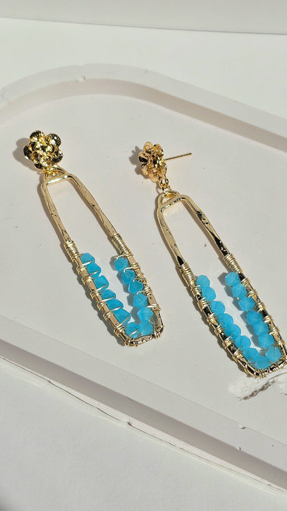 Beach Day ✦ Blue Jewellery, Earrings, Beach Inspired, Unique Earrings