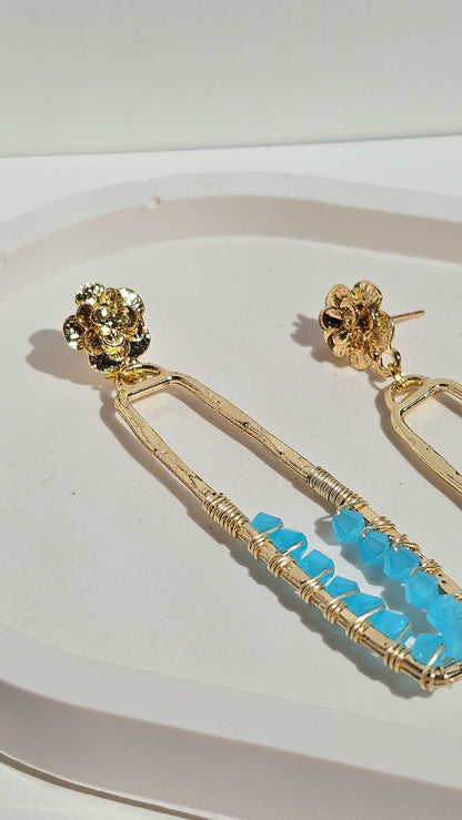 Beach Day ✦ Blue Jewellery, Earrings, Beach Inspired, Unique Earrings