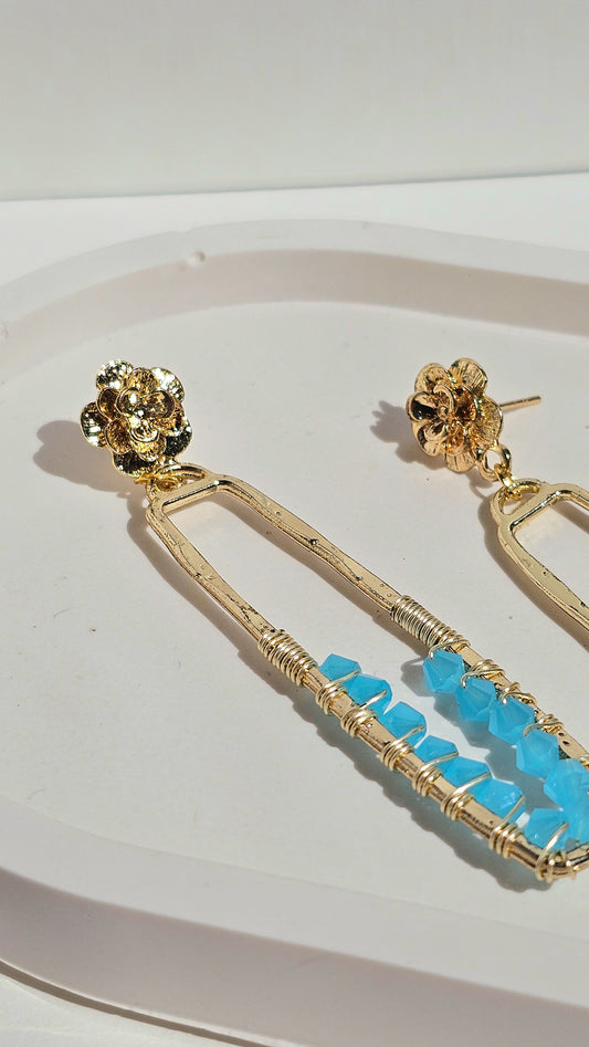 Beach Day ✦ Blue Jewellery, Earrings, Beach Inspired, Unique Earrings