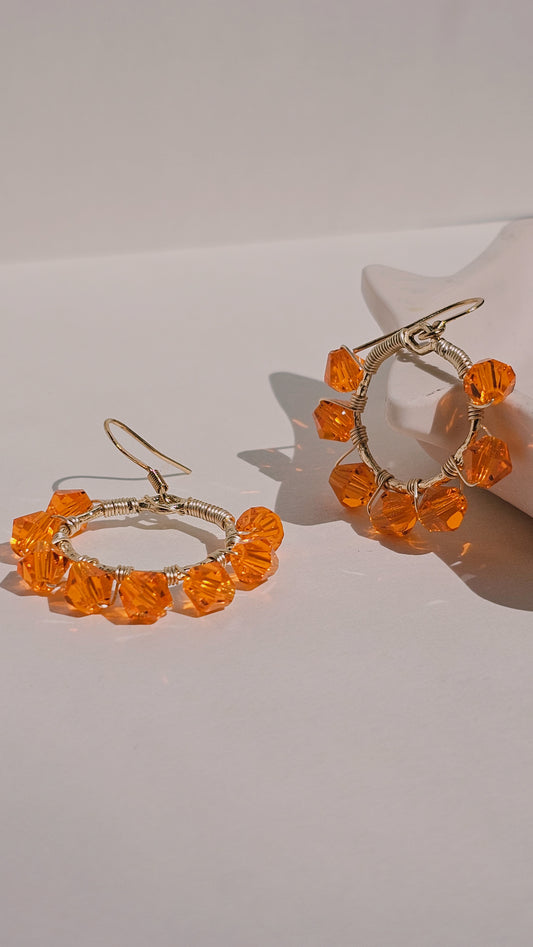 Citrus Gold ✦ Bold Jewellery, Glass Accessories, Whimsical Jewellery