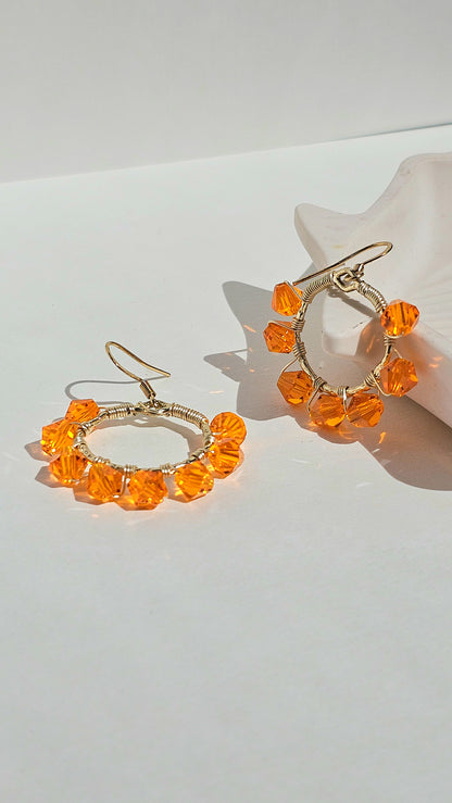 Citrus Gold ✦ Bold Jewellery, Glass Accessories, Whimsical Jewellery