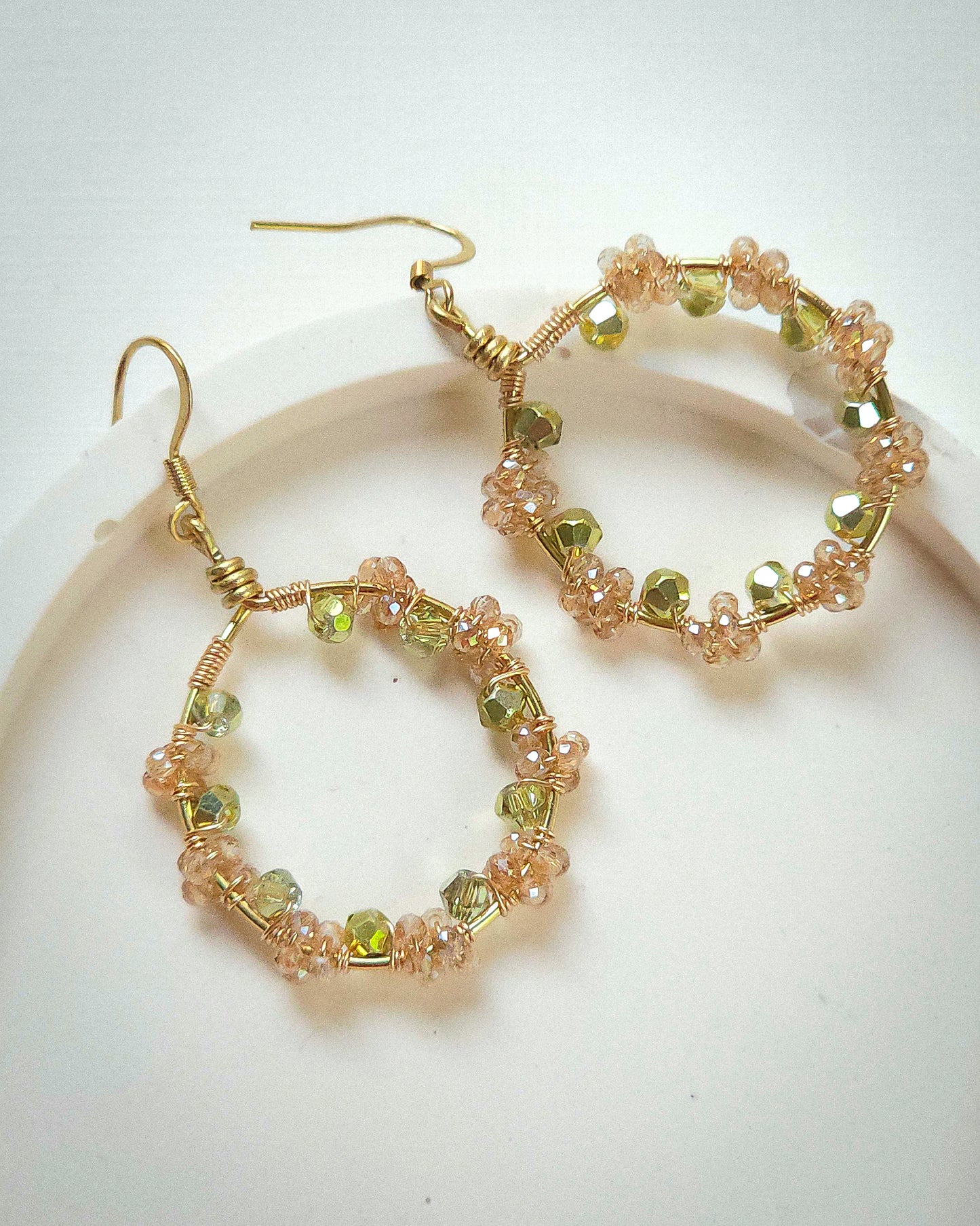 Summer Garden ✦ Wire Wrapped Feminine Jewellery, Earrings for Bold Humans, Unique