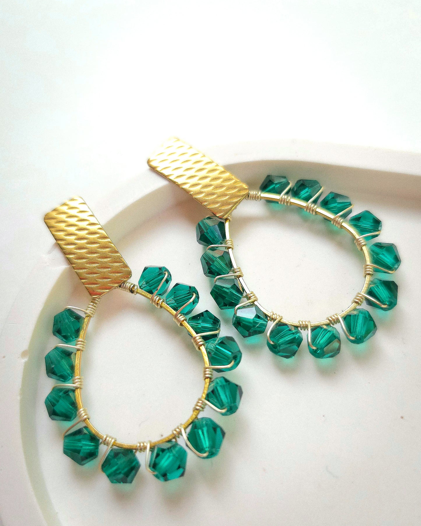 Enchanted ✦ Bold Whimsical Artisanal Jewellery, Vintage Inspired Earrings, Glass