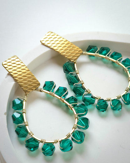 Enchanted ✦ Bold Whimsical Artisanal Jewellery, Vintage Inspired Earrings, Glass