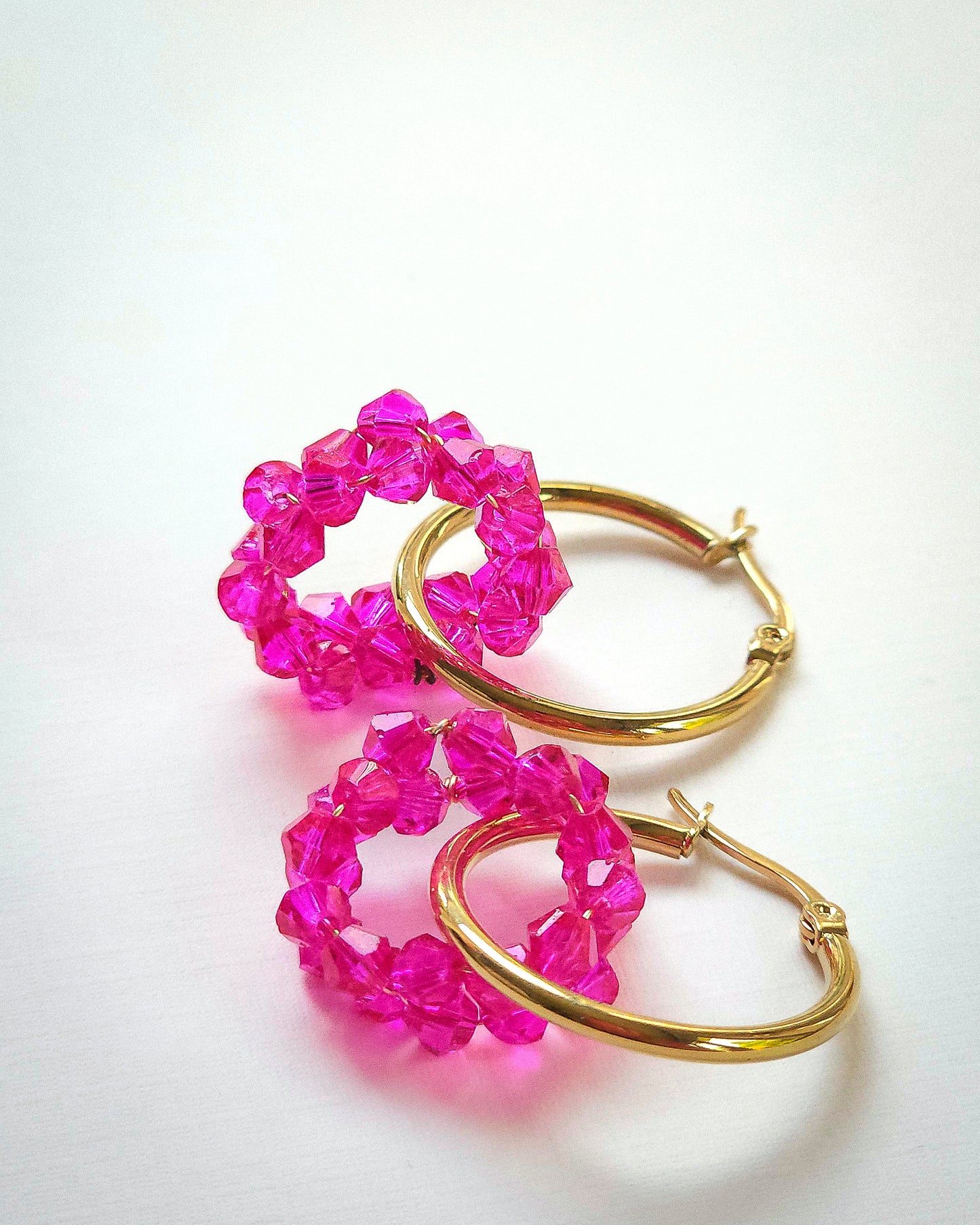 Pink Sorbet ✦ Bold Jewellery, Hot Pink, Hoops, Whimsical Accessories