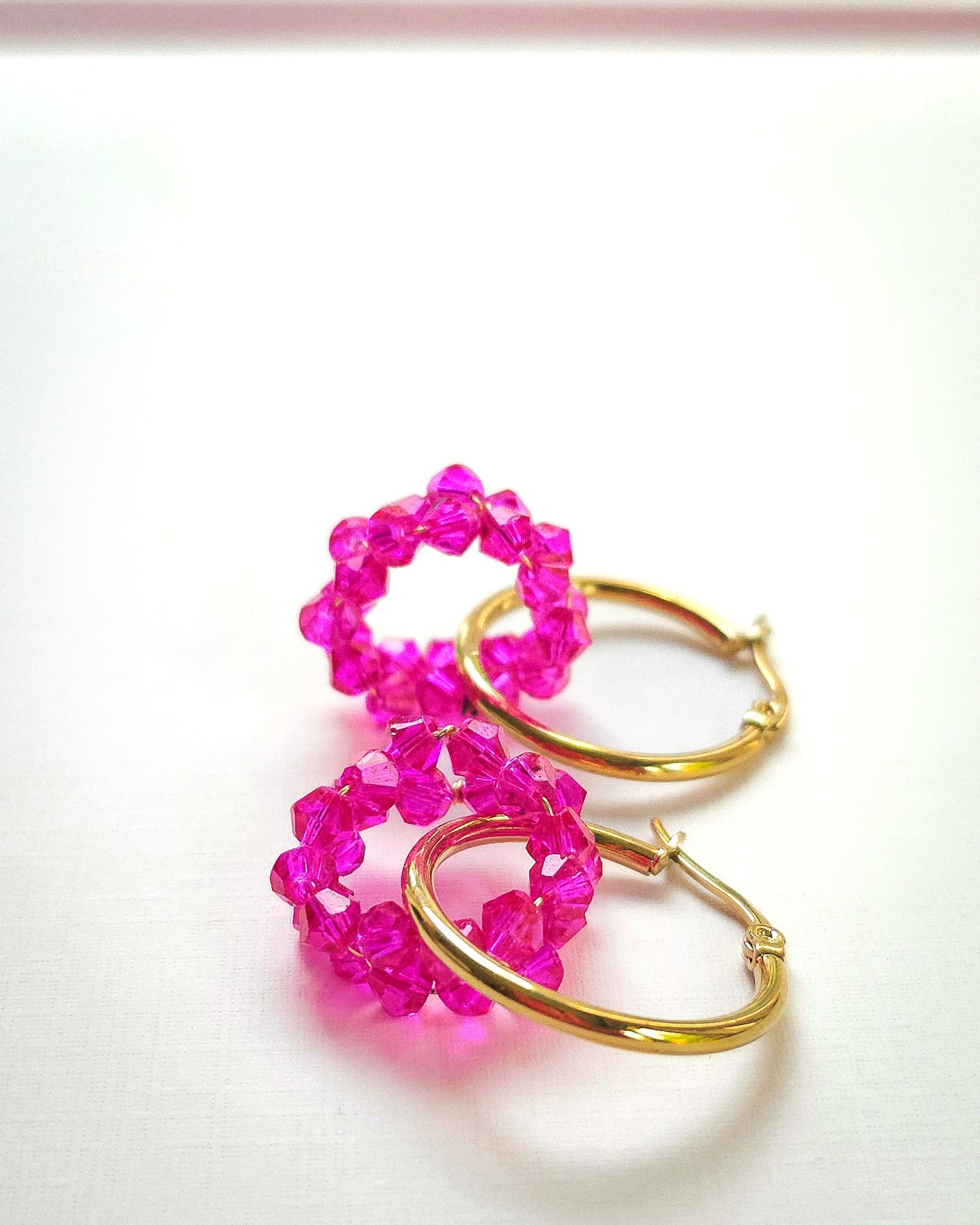 Pink Sorbet ✦ Bold Jewellery, Hot Pink, Hoops, Whimsical Accessories