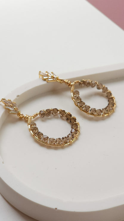 Royal Round: Lightweight, Colourful, Bold Earrings for Everyday Wear or Special Occasions