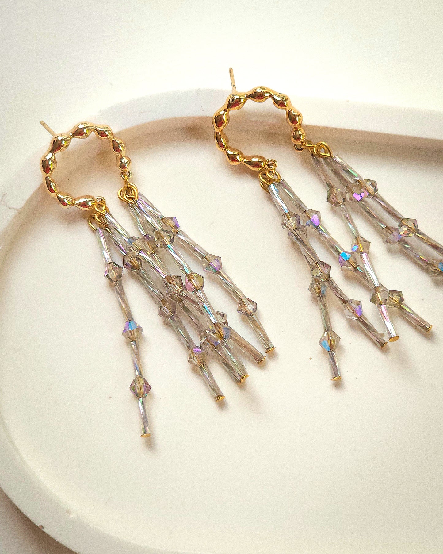 Starlight ✦ Feminine, Lightweight, Luxurious Glass Unique Jewellery, Earrings