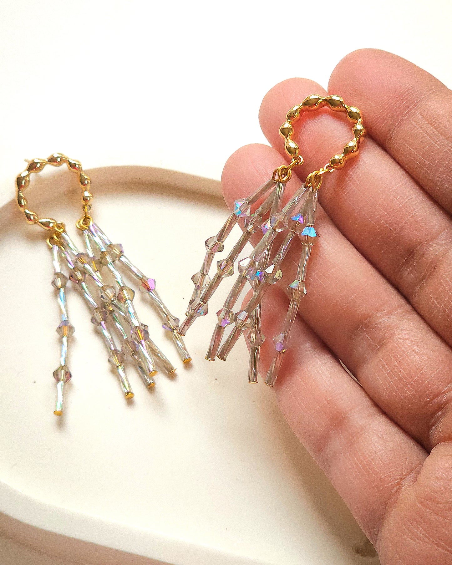 Starlight ✦ Feminine, Lightweight, Luxurious Glass Unique Jewellery, Earrings