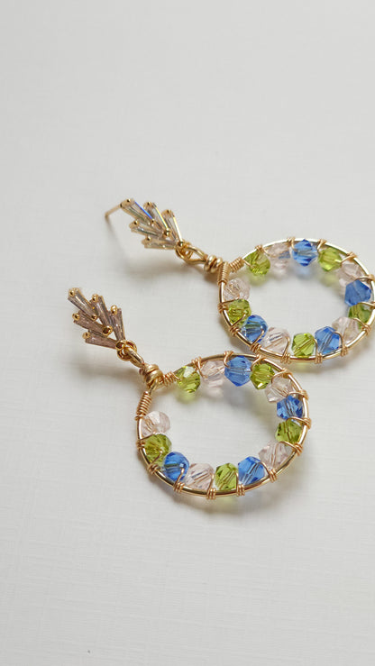 Royal Round: Lightweight, Colourful, Bold Earrings for Everyday Wear or Special Occasions