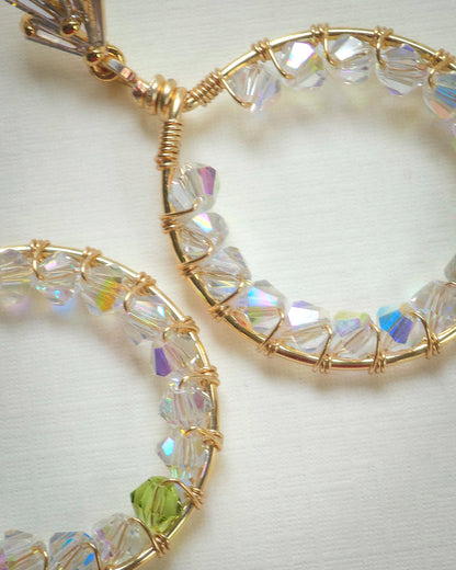 Rooted ✦ Bold Jewellery, Bridal, Everyday Earrings, Glass Unique One of a Kind