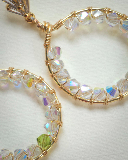 Rooted ✦ Bold Jewellery, Bridal, Everyday Earrings, Glass Unique One of a Kind