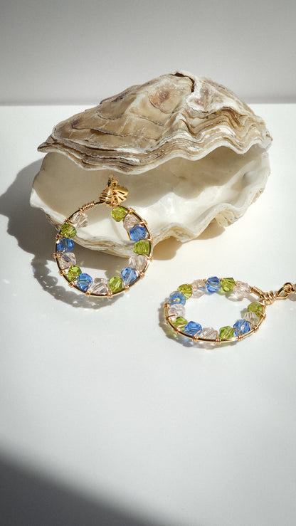 Royal Round: Lightweight, Colourful, Bold Earrings for Everyday Wear or Special Occasions
