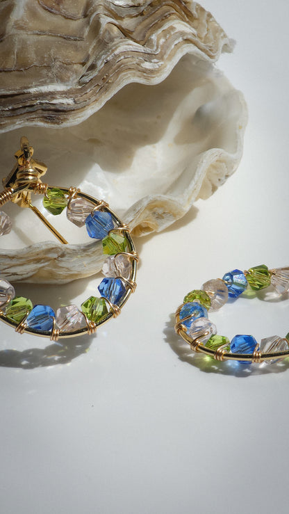 Royal Round: Lightweight, Colourful, Bold Earrings for Everyday Wear or Special Occasions