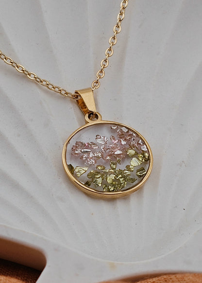 Garden Lily 18K Gold Plated Stainless Steel Necklace