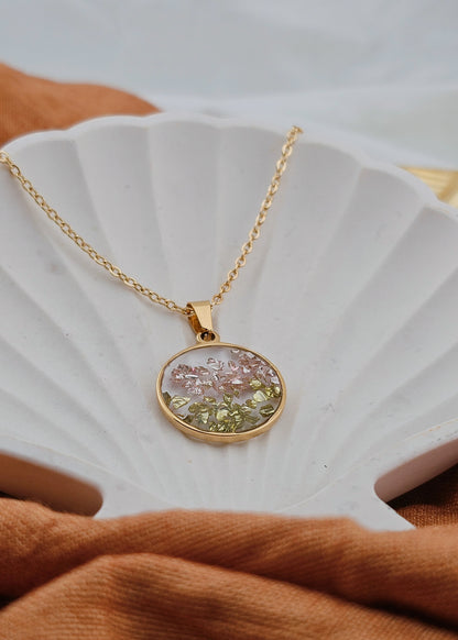 Garden Lily 18K Gold Plated Stainless Steel Necklace