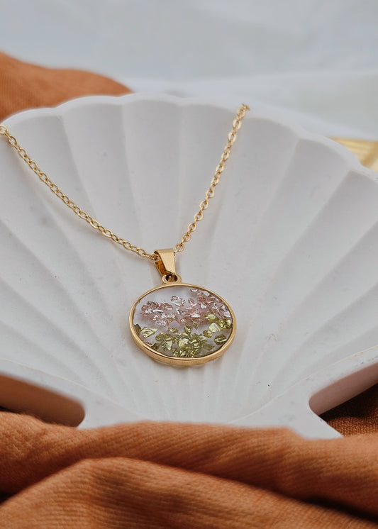 Garden Lily 18K Gold Plated Stainless Steel Necklace