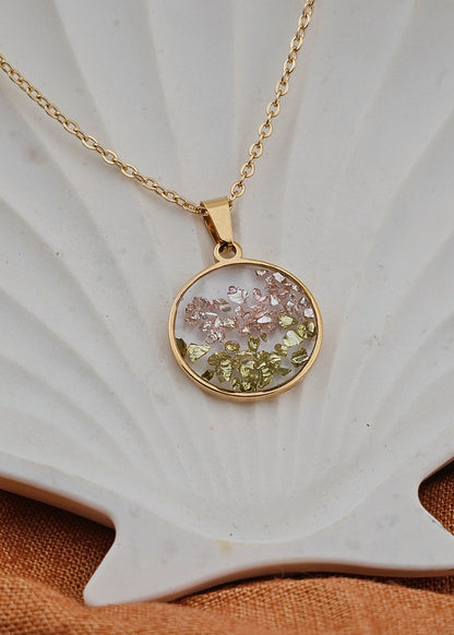 Garden Lily 18K Gold Plated Stainless Steel Necklace