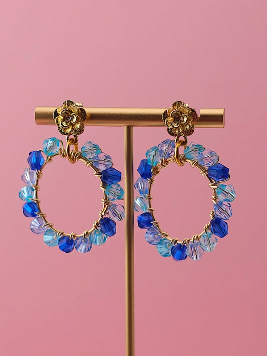 The Perennial Wreath Drops | Nature-Inspired 18k Gold Plated Jewellery