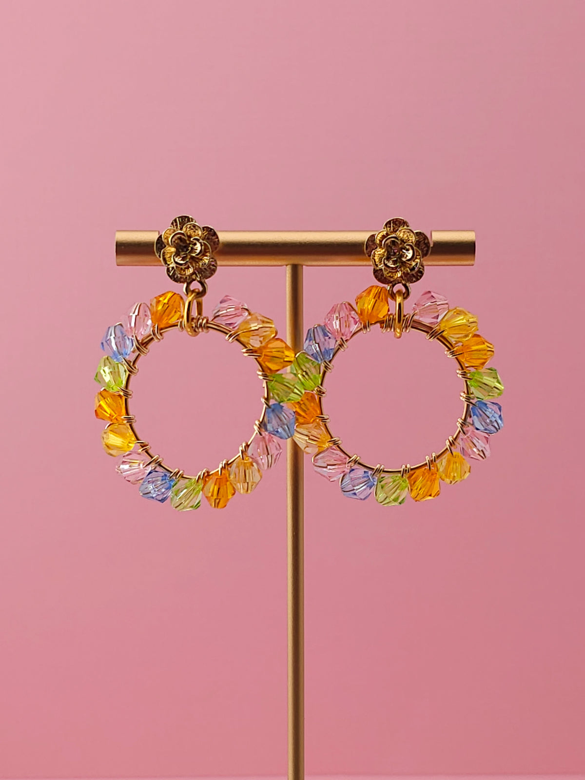 The Matriarch Bloom Drops | Nature-Inspired 18k Gold Plated Jewellery