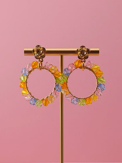 The Matriarch Bloom Drops | Nature-Inspired 18k Gold Plated Jewellery