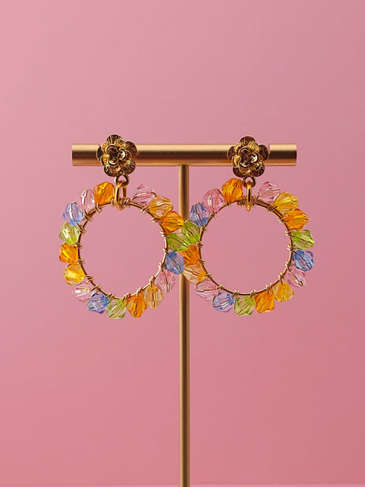 The Matriarch Bloom Drops | Nature-Inspired 18k Gold Plated Jewellery