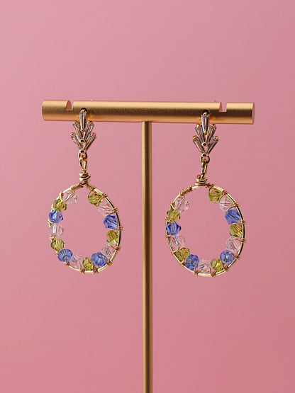 The Petals & Puddles Drops | Nature-Inspired 18k Gold Plated Jewellery